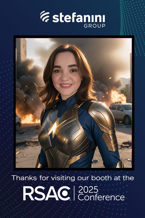 AI photobooth image of a woman superhero